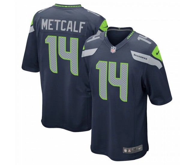 Seattle Seahawks DK Metcalf Men's Nike College Navy Game Team Jersey