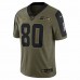 Seattle Seahawks Steve Largent Men's Nike Olive 2021 Salute To Service Retired Player Limited Jersey