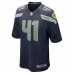 Seattle Seahawks Alex Collins Men's Nike College Navy Game Jersey