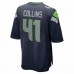 Seattle Seahawks Alex Collins Men's Nike College Navy Game Jersey