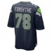 Seattle Seahawks Stone Forsythe Men's Nike College Navy Game Jersey