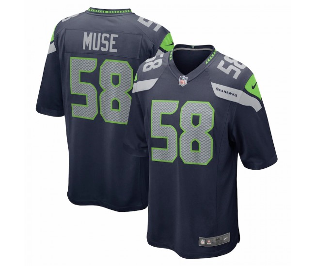 Seattle Seahawks Tanner Muse Men's Nike College Navy Game Player Jersey