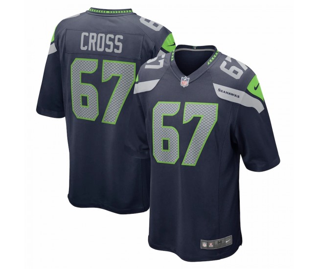 Seattle Seahawks Charles Cross Men's Nike College Navy 2022 NFL Draft First Round Pick Game Jersey