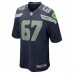 Seattle Seahawks Charles Cross Men's Nike College Navy 2022 NFL Draft First Round Pick Game Jersey