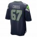 Seattle Seahawks Charles Cross Men's Nike College Navy 2022 NFL Draft First Round Pick Game Jersey