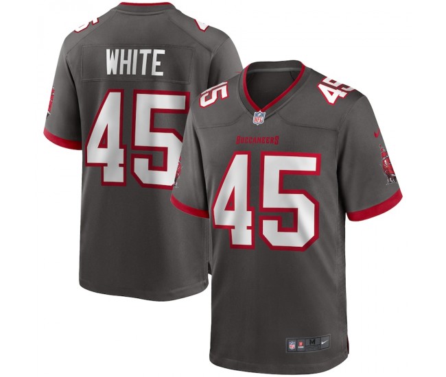 Tampa Bay Buccaneers Devin White Men's Nike Pewter Game Jersey