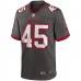 Tampa Bay Buccaneers Devin White Men's Nike Pewter Game Jersey