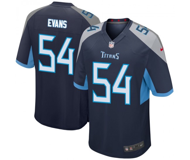 Tennessee Titans Rashaan Evans Men's Nike Navy Game Player Jersey