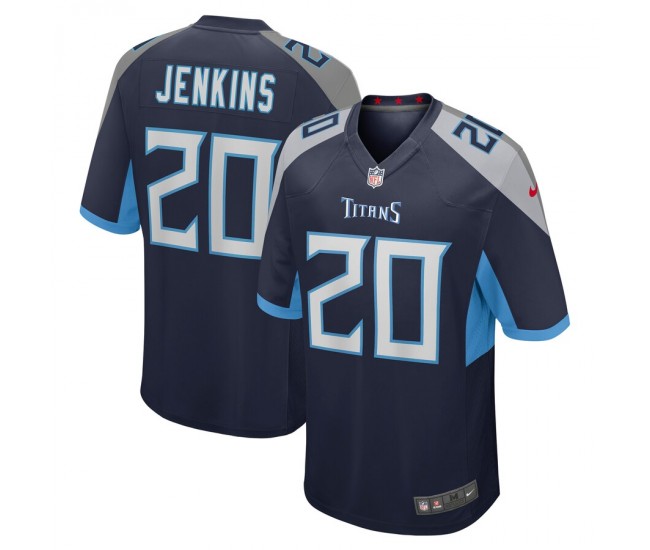 Tennessee Titans Jackrabbit Jenkins Men's Nike Navy Game Jersey