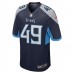 Tennessee Titans Briley Moore Men's Nike Navy Game Jersey