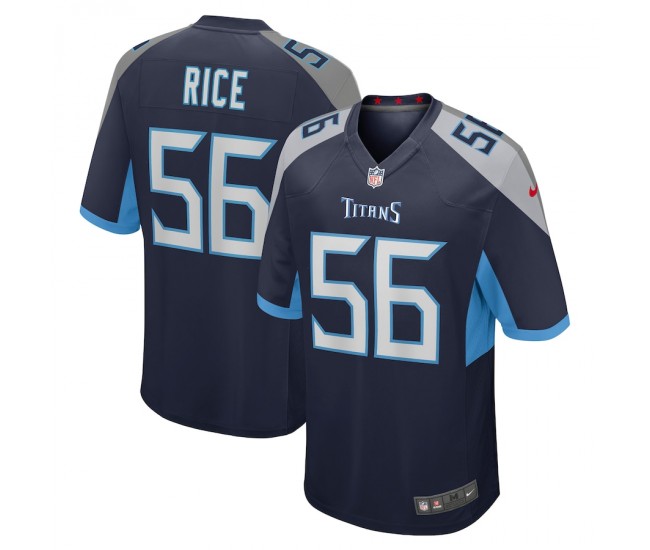 Tennessee Titans Monty Rice Men's Nike Navy Game Jersey