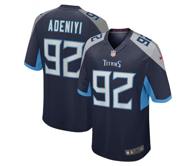 Tennessee Titans Ola Adeniyi Men's Nike Navy Game Jersey