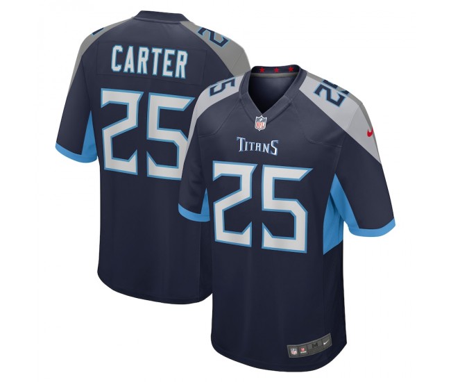 Tennessee Titans Jamal Carter Men's Nike Navy Player Game Jersey