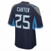 Tennessee Titans Jamal Carter Men's Nike Navy Player Game Jersey