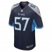 Tennessee Titans Jordan Roos Men's Nike Navy Game Jersey