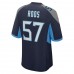 Tennessee Titans Jordan Roos Men's Nike Navy Game Jersey