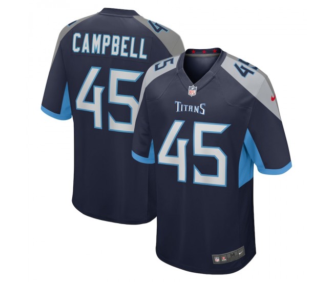 Tennessee Titans Chance Campbell Men's Nike Navy Player Game Jersey