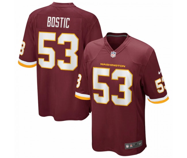 Men's Nike Jon Bostic Washington Football Team Burgundy Game Player Jersey