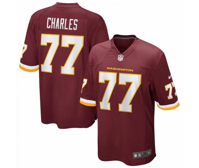 Men's Nike Saahdiq Charles Washington Football Team Burgundy Game Player Jersey