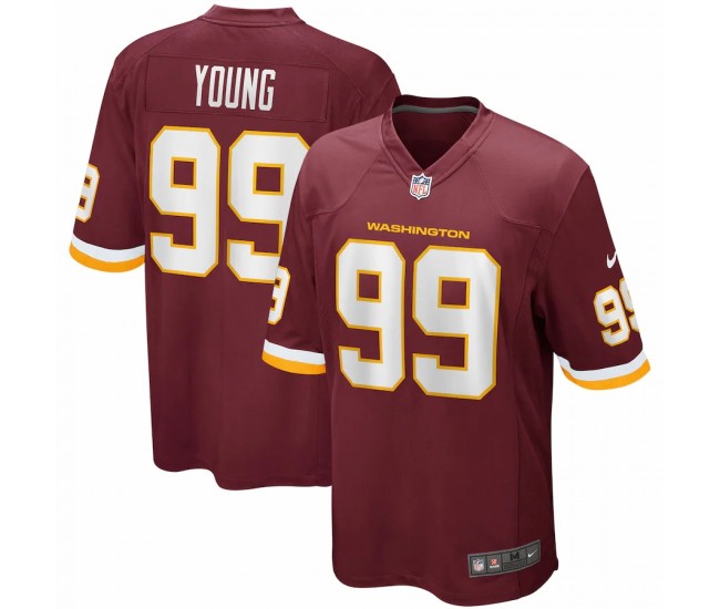 Washington Football Team Chase Young Men's Nike Burgundy Player Game Jersey