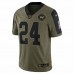 Washington Football Team Antonio Gibson Men's Nike Olive 2021 Salute To Service Limited Player Jersey