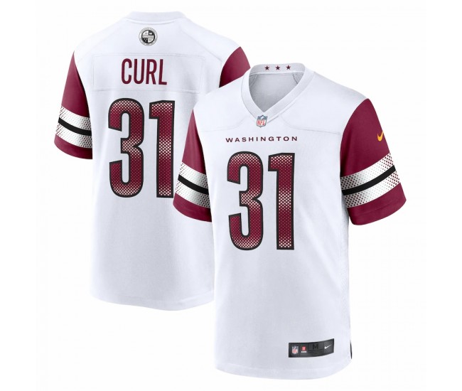 Washington Commanders Kamren Curl Men's Nike White Game Jersey