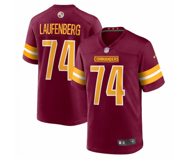 Washington Commanders Nolan Laufenberg Men's Nike Burgundy Game Jersey