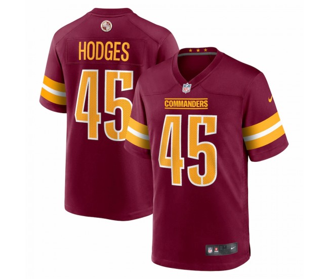 Washington Commanders Curtis Hodges Men's Nike Burgundy Player Game Jersey