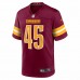 Washington Commanders Curtis Hodges Men's Nike Burgundy Player Game Jersey