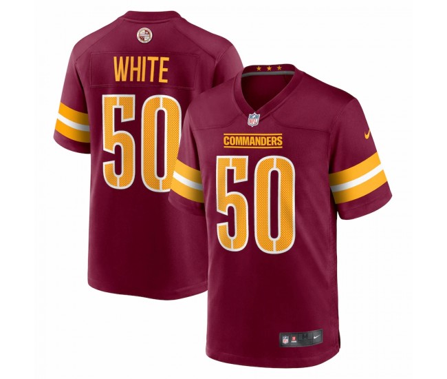 Washington Commanders Drew White Men's Nike Burgundy Player Game Jersey