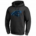 Carolina Panthers Men's NFL Pro Line by Fanatics Branded Black Splatter Logo Pullover Hoodie