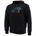 Carolina Panthers Men's G-III Sports by Carl Banks Black Primary Logo Full-Zip Hoodie