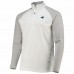 Carolina Panthers Men's Cutter & Buck White Response Hybrid DryTec Raglan Quarter-Zip Jacket