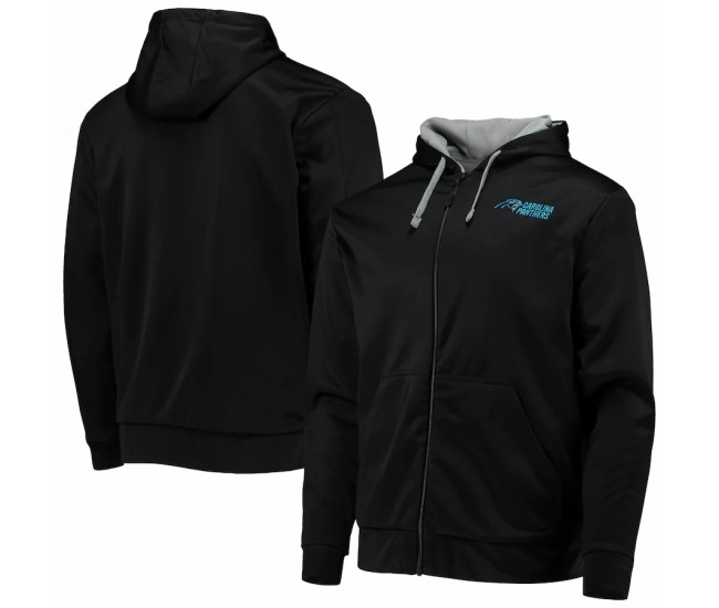 Carolina Panthers Men's Dunbrooke Black/Gray Apprentice Full-Zip Hoodie