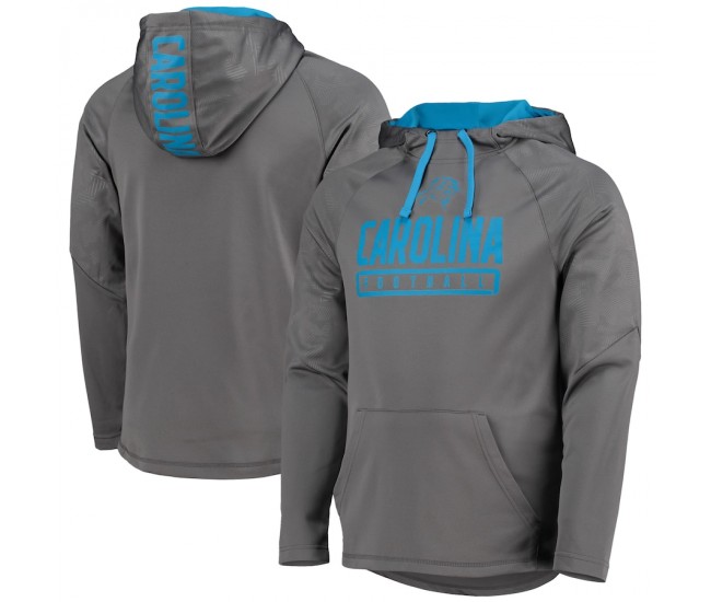 Carolina Panthers Men's Fanatics Branded Charcoal Defender Raglan Pullover Hoodie