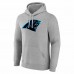 Carolina Panthers Men's Fanatics Branded Heathered Gray Team Authentic Custom Pullover Hoodie