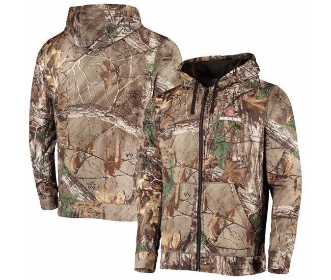 Chicago Bears Men's Dunbrooke Realtree Camo Trophy Tech Fleece Full-Zip Hoodie