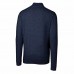 Chicago Bears Men's Cutter & Buck Navy Big & Tall Lakemont Quarter-Zip Pullover Sweater