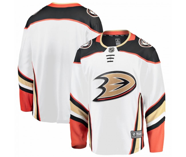 Anaheim Ducks Men's Fanatics Branded White Breakaway Away Jersey