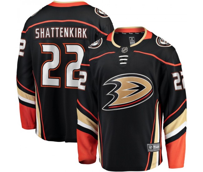 Anaheim Ducks Kevin Shattenkirk Men's Fanatics Branded Black Home Breakaway Jersey