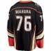 Anaheim Ducks Josh Mahura Men's Fanatics Branded Black Home Breakaway Player Jersey