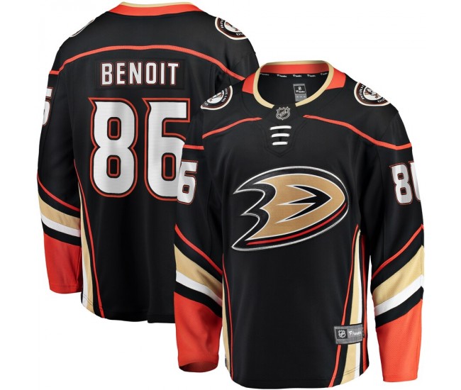 Anaheim Ducks Simon Benoit Men's Fanatics Branded Black Home Breakaway Player Jersey