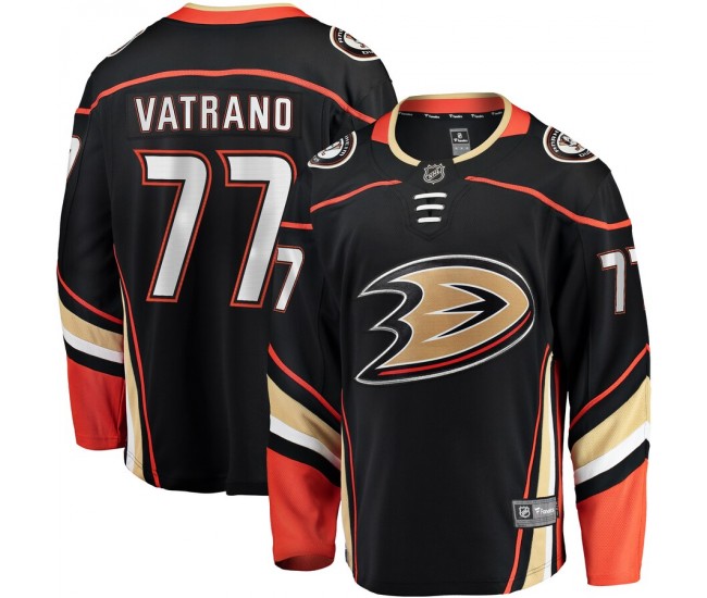 Anaheim Ducks Frank Vatrano Men's Fanatics Branded Black Home Breakaway Player Jersey