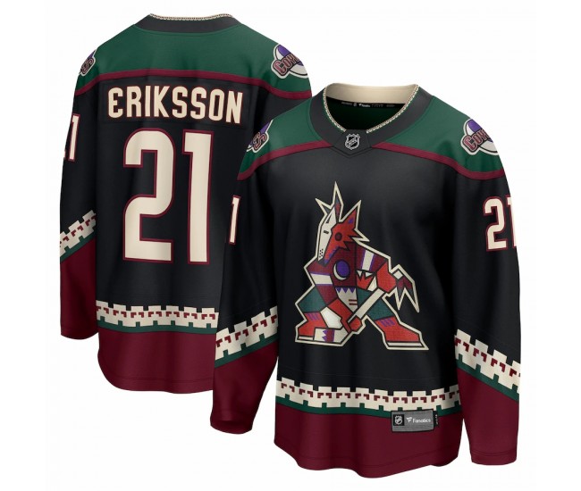 Arizona Coyotes Loui Eriksson Men's Fanatics Branded Black Home Breakaway Player Jersey