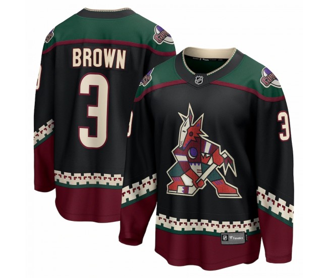 Arizona Coyotes Josh Brown Men's Fanatics Branded Black Home Breakaway Player Jersey