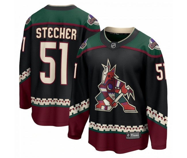 Arizona Coyotes Troy Stecher Men's Fanatics Branded Black Home Breakaway Player Jersey