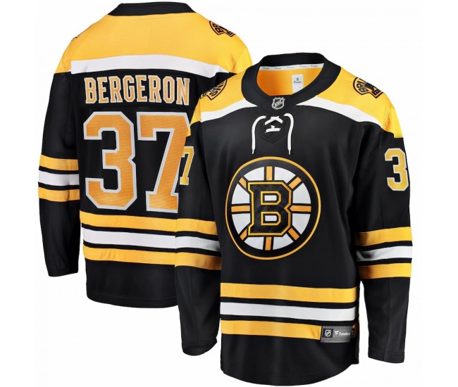 Boston Bruins Patrice Bergeron Men's Fanatics Branded Black Breakaway Player Jersey