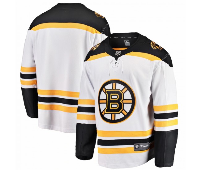 Boston Bruins Men's Fanatics Branded White Breakaway Away Jersey