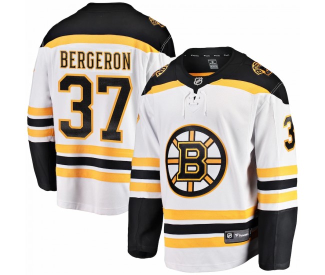 Boston Bruins Patrice Bergeron Men's Fanatics Branded White Breakaway Player Jersey