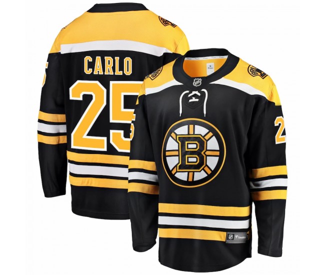 Boston Bruins Brandon Carlo Men's Fanatics Branded Black Home Breakaway Player Jersey